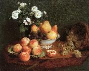 Henri Fantin-Latour Flowers and Fruit on a Table Spain oil painting artist
